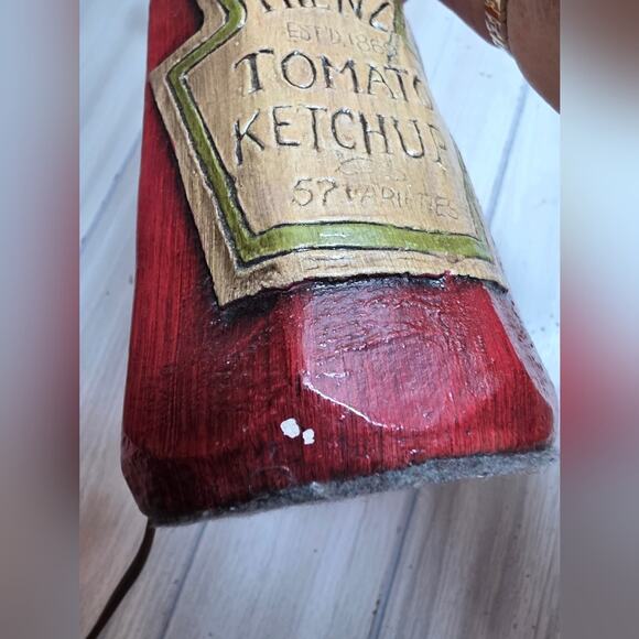 Vtg Heinz Tomato Ketchup Bottle Table Lamp 14" Bar Lamp Dining Rare - Picture 2 of 14
